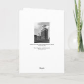 Westerne Auto Sign Black & White Architecture Foto Kaart (Achterkant)