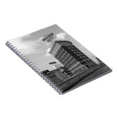 Westerne Auto Sign Black & White Architecture Foto Notitieboek (Rechterzijde)