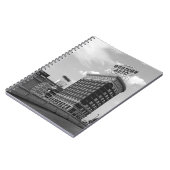 Westerne Auto Sign Black & White Architecture Foto Notitieboek (Linkerzijde)