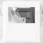 Westerne Auto Sign Black & White Architecture Foto Rechthoekige Sticker (Tas)