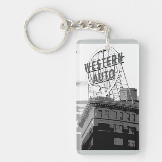 Westerne auto sleutelhanger (Voorkant)