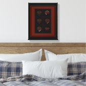 Westerne automatische bouwtekening, Kansas City, M Canvas Afdruk (Insitu (Slaapkamer))