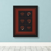 Westerne automatische bouwtekening, Kansas City, M Canvas Afdruk (Insitu (Houten vloer))