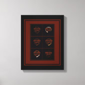 Westerne automatische bouwtekening, Kansas City, M Canvas Afdruk (Voorkant)