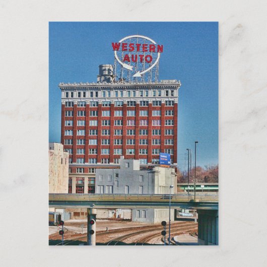 Westerne automatische handtekening van Kansas City Briefkaart (Voorkant)