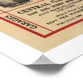 Westerne automatische routekaart 1915 poster (Hoek)