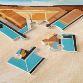 Westerne avonturier 3 legpuzzel (Zijkant)