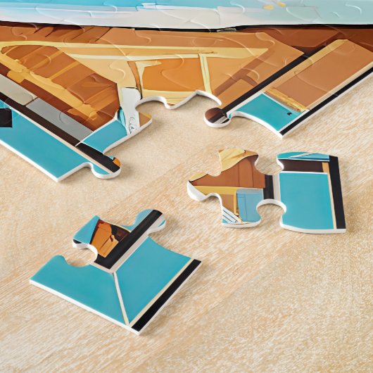 Westerne avonturier 3 legpuzzel (Zijkant)