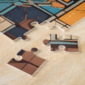 Westerne avonturier 6 legpuzzel (Zijkant)