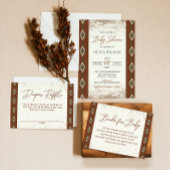 Westerne Aztec Rustic Boho Luier Raffle Kaart