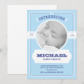 Westerne Baby Boy aankondiging (Voorkant / Achterkant)