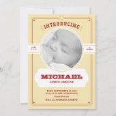 Westerne Baby Fotoaankondiging Aankondiging (Voorkant)