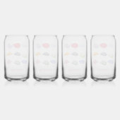 Westerne Bachelorette Party Favoriet Drinkware Set Blikvorm Glas (Achterkant)