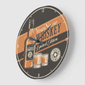 Westerne balk voor persoonlijke whiskey-vloeistoff grote klok (Hoek)