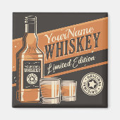 Westerne balk voor persoonlijke whiskey-vloeistoff magneet (Voorkant)