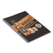 Westerne balk voor persoonlijke whiskey-vloeistoff notitieboek (Rechterzijde)