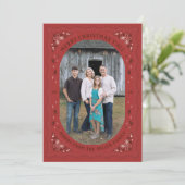 Westerne Bandana Border Kerstkaart (Staand voorkant)