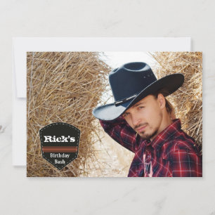 Westerne banner fotouitnodiging kaart