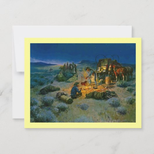 WESTERNE BARBECUE PARTY INVITATION ~ EZ2 CUSTOMIZE KAART (Voorkant)