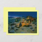 WESTERNE BARBECUE PARTY INVITATION ~ EZ2 CUSTOMIZE KAART (Voorkant / Achterkant)