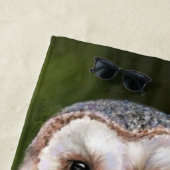 Westerne Barn Owl Beach Towel - Schilderen Strandlaken (In situ)