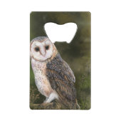 Westerne Barn Owl Bottle Open Creditkaart Flessenopener (Achterkant)