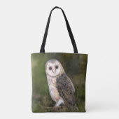 Westerne Barn Owl Canvas tas (Achterkant)