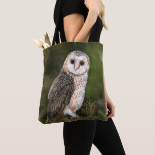 Westerne Barn Owl Canvas tas