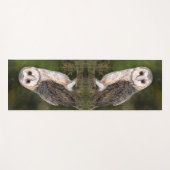 Westerne Barn Owl - Gigned Waterverf Painting  Yogamat (Voorkant (horizontaal))