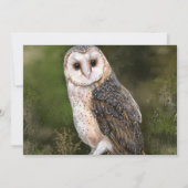 Westerne Barn Owl - Happy Birthday (Achterkant)