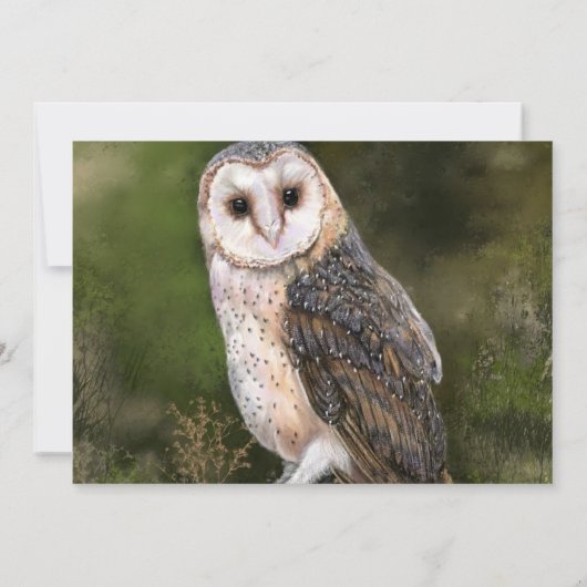 Westerne Barn Owl - Happy Birthday (Achterkant)
