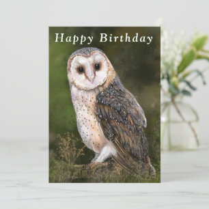 Westerne Barn Owl - Happy Birthday