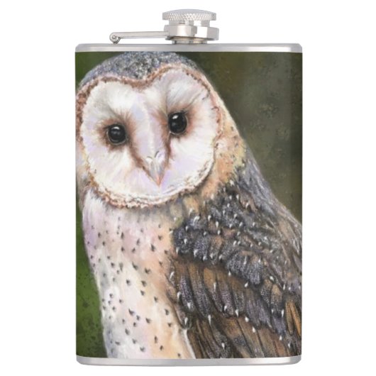 Westerne Barn Owl Kolf Heupfles (Voorkant)