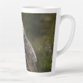 Westerne Barn Owl - Migned Waterverf Painting Art  Latte Mok (Rechts)