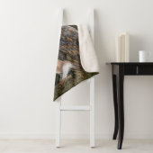 Westerne Barn Owl - Migned Waterverf Painting Art Sherpa Deken (In situ)