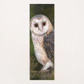 Westerne Barn Owl - Migned Waterverf Painting Art Yogamat (Voorkant)
