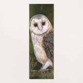 Westerne Barn Owl - Migned Waterverf Painting Art Yogamat (Achterkant)