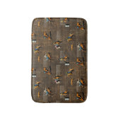 Westerne Bath Mat met Rodeo-evenementen (Voorkant Verticaal)