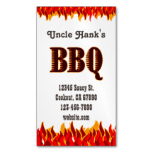 Westerne BBQ Restaurant Custom Magnetic Kaart