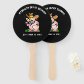 Westerne BBQ Thema Gezinsreünie Handwaaier (Voorkant en achterkant)