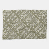 Westerne beige teatowel theedoek (Horizontaal)