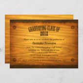 Westerne bekendmaking van de graduatiepartij voor kaart (Voorkant / Achterkant)