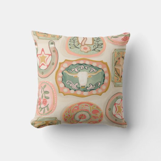 Westerne Belt gesp print Kussen (Voorkant)
