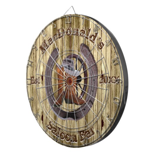 Westerne bende dartbord (Voorkant Rechts)