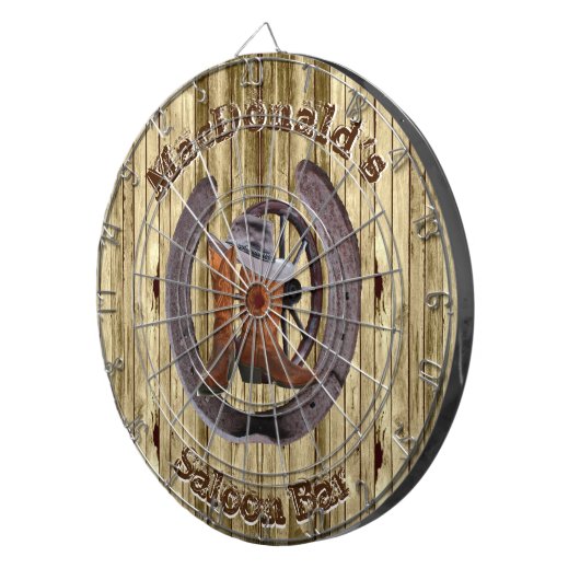 Westerne bende dartbord (Voorkant Rechts)