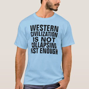 westerne beschaving t-shirt
