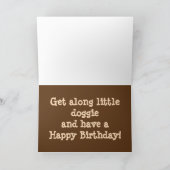 Westerne Birthday-kaart met SHAPA Kaart (Binnen)