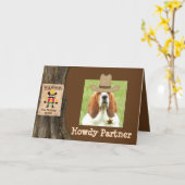 Westerne Birthday-kaart met SHAPA Kaart (Gele Bloem)