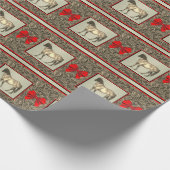 Westerne bladenafdrukken op basis van faux-getoold cadeaupapier (Hoek)