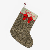 Westerne bladzijdeafdruk op basis van faux kleine kerstsok (Voorkant (Hangend))